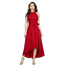 Womens Rayon Solid Maxi Dress